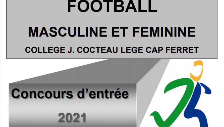 Inscrivez-vous au concours Sports-Études Football Inscrivez-vous au concours Sports-Études Football