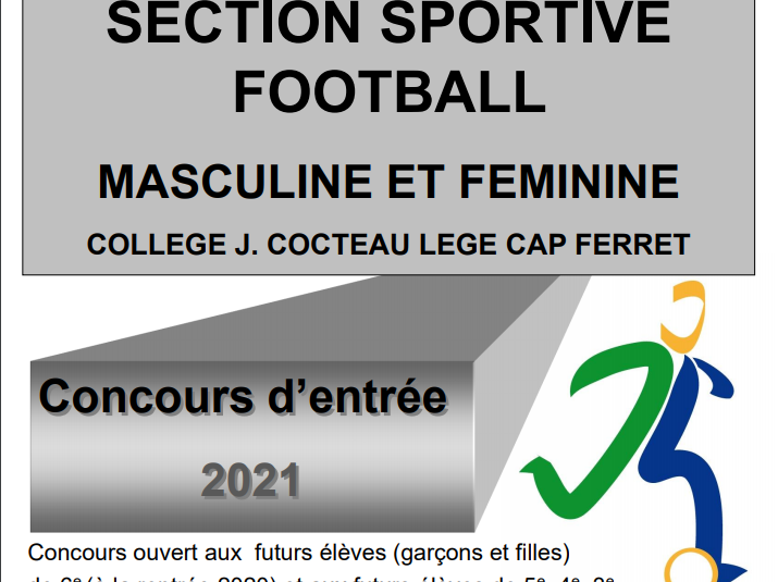 Inscrivez-vous au concours Sports-Études Football