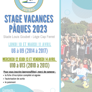 Stages de Pâques, on se prépare