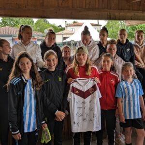 L’équipe féminine des Girondins au stade Goubet